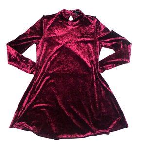 Long Sleeve Velvet Dress
